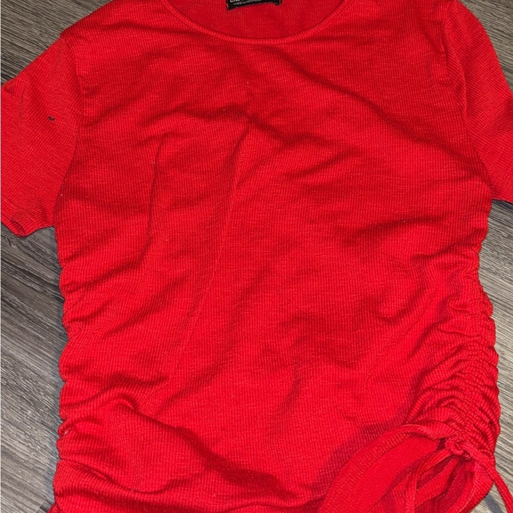 Vibrant Red Short Sleeve Tee